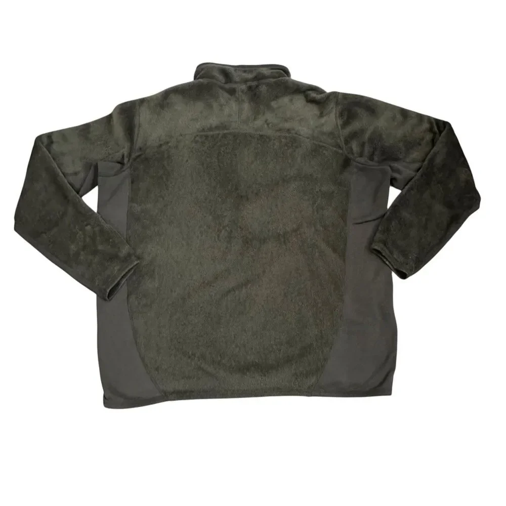 Patagonia Men's Green R2 Logo Full Zip Deep Pile Polartec Fleece Jacket Size XL - Picture 6 of 12